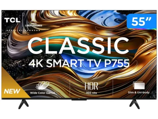 Smart TV 55” LED TCL 55P755 Wi-Fi Bluetooth - 3 HDMI 1 USB