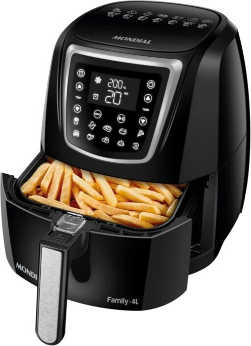 Fritadeira Sem Óleo Air Fryer Digital 4L, Mondial, Preto, 1500W, 220V - AFN-40-DI