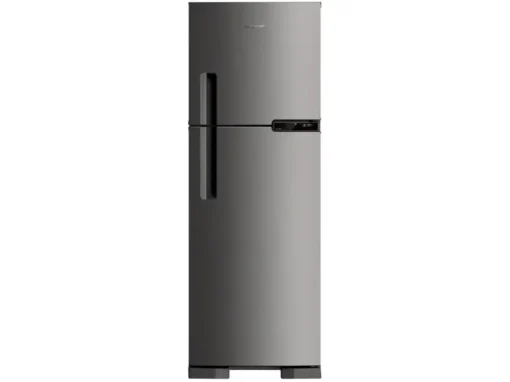 Geladeira Brastemp Frost Free Duplex 375L Inox com - Compartimento Extrafrio Fresh Zone BRM44HK