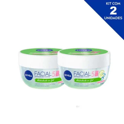 KIT NIVEA Gel Hidratante Facial Pote 100g - 2 unidades