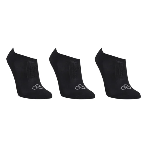 Kit Meia Olympikus Invisível Feminina 3 Pares - Preto