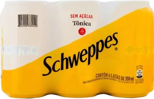 Pack de Schweppes Tônica Sem Açúcar 350ml 6 unidades