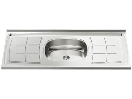 Pia de Cozinha Inox 120x52cm Ghel Plus - 00823/120