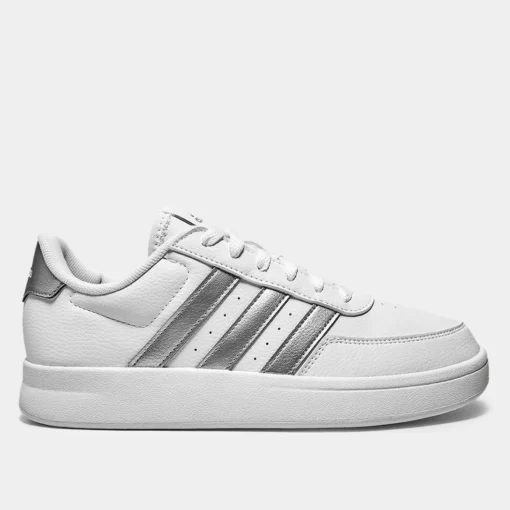 Tênis Adidas Breaknet Feminino - Branco+prata