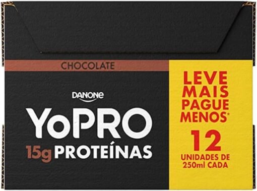 YoPRO Bebida Láctea UHT Chocolate 15g de proteínas 250ml - 12 unidades